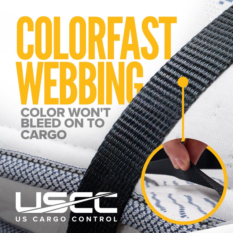 US Cargo Control Endless Ratchet Straps 1 Inch x 30 Foot (4-Pack), Hookless Ratchet Straps 30 FT, 1,500 LBS Break Strength, 1 Inch Tie Downs for Motorcycles, Bikes, Pallets, Kayaks, and Bundling - Image 4